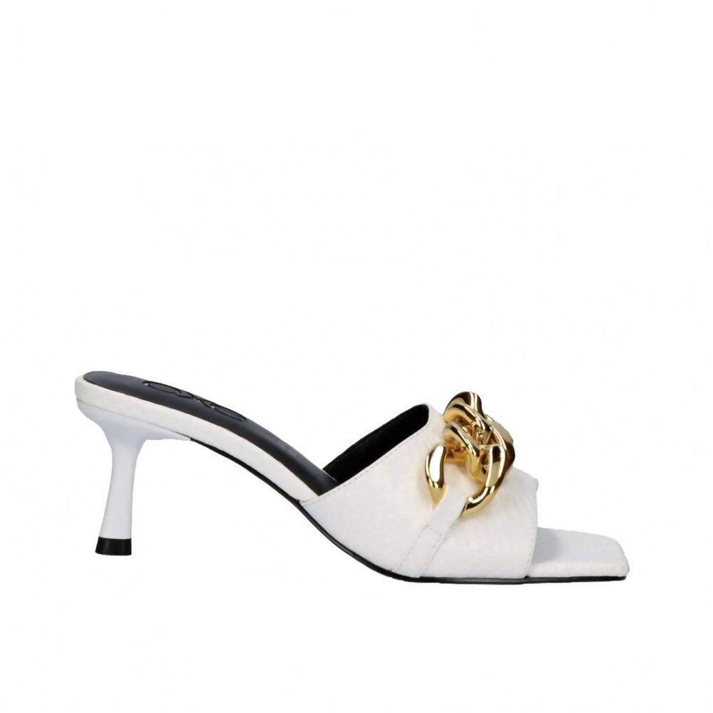 NEW EXE women's hf5446 heeled sandal in white